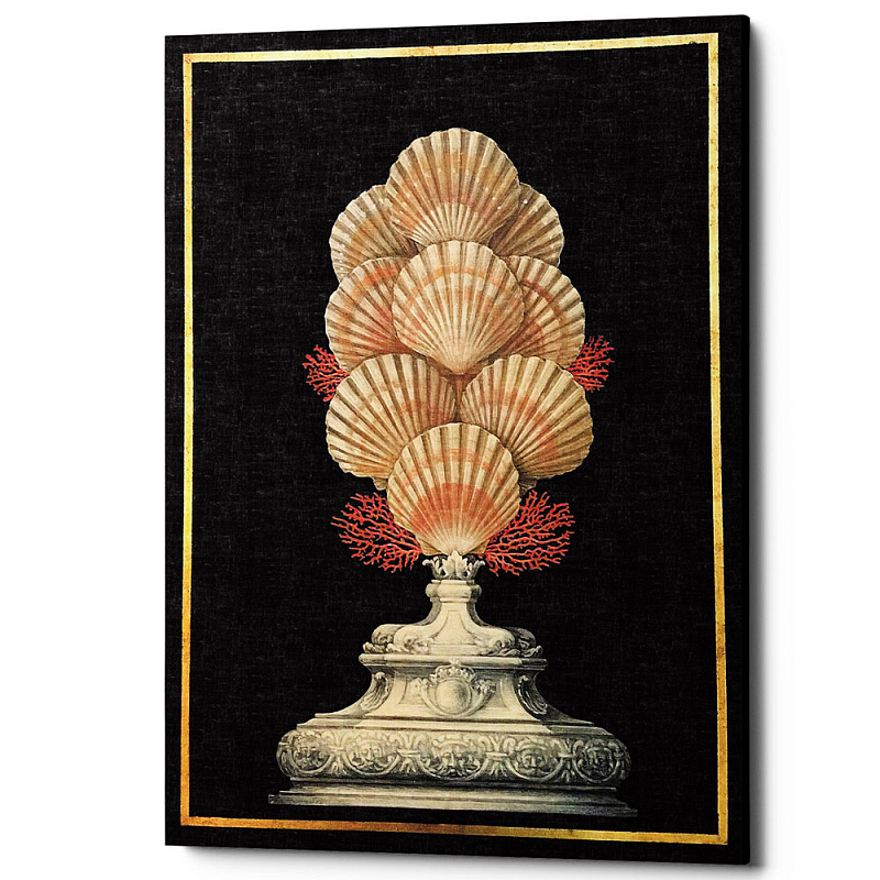 Постер Sea Vase Poster 4 Черный Бежевый Постер Sea Vase Poster 4 Черный Бежевый в Твери | Loft Concept