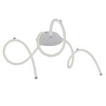 Люстра белого цвета с тремя изогнутыми светодиоидными плафонами Luke Lampco Tracer Lamp варинант исполнения - 1 | Loft Concept в Твери