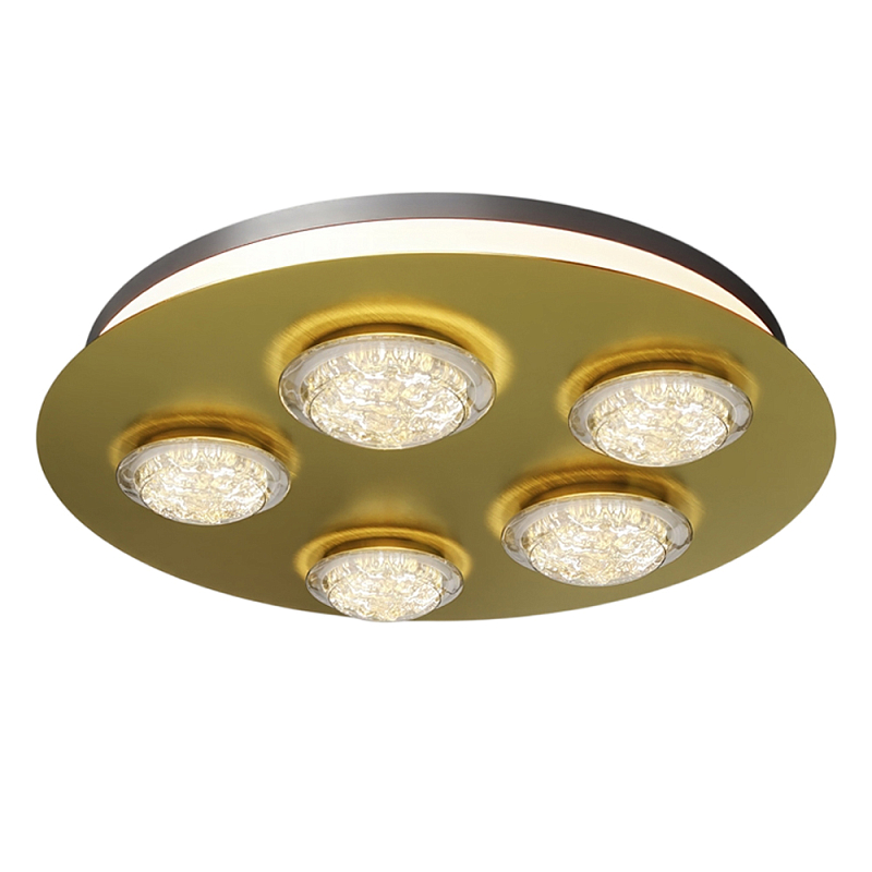 Потолочный светильник Pharao 3000К 56Вт Латунь Черный в Твери | Loft Concept 