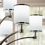 Люстра с белыми стеклянными плафонами в форме цилиндра Feiss варинант исполнения - 10 | Loft Concept в Твери