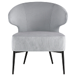 Современное мягкое кресло на металлических ножках Rakush Grey варинант исполнения - 2 | Loft Concept в Твери