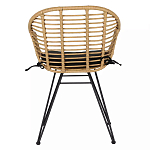 Стул с ротанговым плетением Wicker Half Chair с подлокотниками варинант исполнения - 2 | Loft Concept в Твери