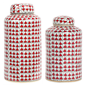 Декоративный сосуд Red ornament