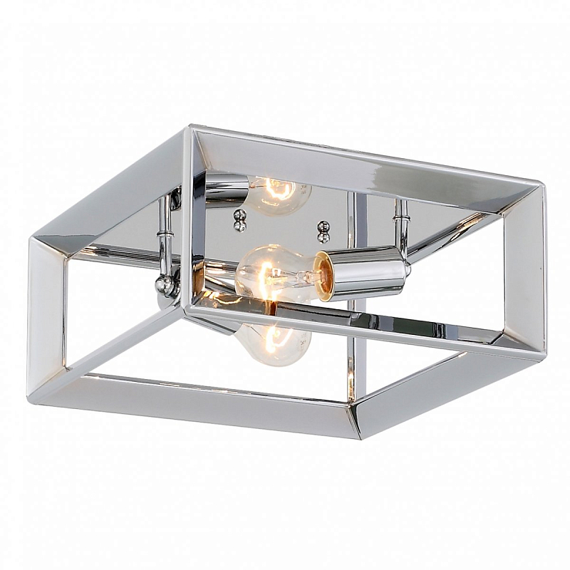 Потолочный светильник Rectangle Chrome ceiling lamp Хром Потолочный светильник Rectangle Chrome ceiling lamp Хром в Твери | Loft Concept