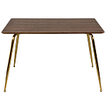 Обеденный стол на металлических ножках Casey Brass Dining Table варинант исполнения - 4 | Loft Concept в Твери