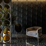 Гипсовая 3D Панель BATOID варинант исполнения - 1 | Loft Concept в Твери