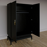 Платяной шкаф Elsa Dreams Black с 2-мя фасадами варинант исполнения - 1 | Loft Concept в Твери