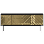 Длинная тумба с зеркальным декором Serena варинант исполнения - 10 | Loft Concept в Твери