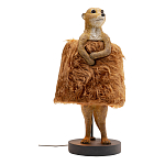 Настольная лампа Цурикат плафон из меха варинант исполнения - 1 | Loft Concept в Твери