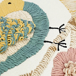 Чехол на подушку с кисточками и вышивкой птиц Ethnic mix Birds Rect варинант исполнения - 3 | Loft Concept в Твери