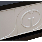 Тумбочка прикроватная с ящиком черно-серого цвета Noble Nightstand варинант исполнения - 3 | Loft Concept в Твери