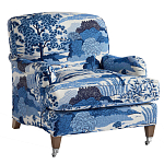 Кресло Trumann Club Chair Blue Landscape синий пейзаж варинант исполнения - 1 | Loft Concept в Твери