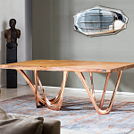 Обеденный стол прямоугольный с фигурными ножками G-table варинант исполнения - 2 | Loft Concept в Твери