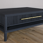 Кофейный стол Primo с двумя ящиками Черный дуб варинант исполнения - 4 | Loft Concept в Твери