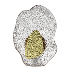 Бра с рельефным волнообразным стеклянным плафоном и вставкой из мрамора Liquid Stone варинант исполнения - 1 | Loft Concept в Твери