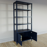 Стеллаж со стеклянными полками Elsa Dreams Blue варинант исполнения - 3 | Loft Concept в Твери