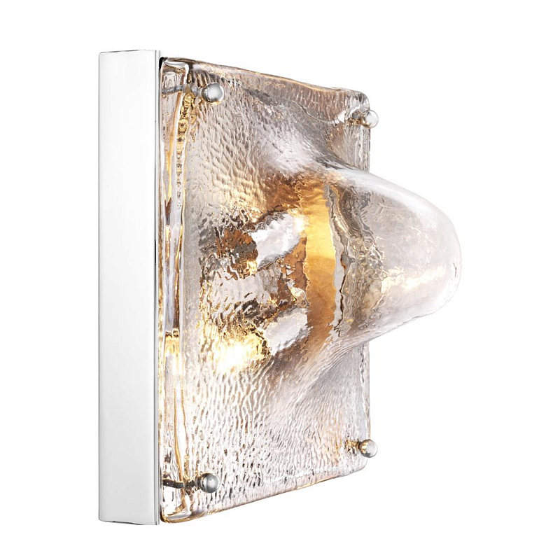 Бра Eichholtz Wall Lamp Skip Никель Прозрачное Стекло Бра Eichholtz Wall Lamp Skip Никель Прозрачное Стекло в Твери | Loft Concept