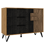 Комод с 3-мя ящиками и дверцей Stone Effect варинант исполнения - 1 | Loft Concept в Твери