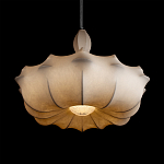 Подвесной светильник с белым фигурным абажуром и мягкими волнистыми краями Cloud Motion  варинант исполнения - 12 | Loft Concept в Твери