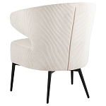 Современное мягкое кресло на металлических ножках Rakush Milk варинант исполнения - 4 | Loft Concept в Твери