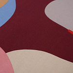 Подушка декоративная хлопковая с абстрактным принтом Elysian Flow Terra варинант исполнения - 3 | Loft Concept в Твери