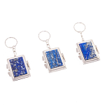 Зеркало брелок складное двухстороннее из натурального камня Лазурит Stone Mirrors варинант исполнения - 4 | Loft Concept в Твери