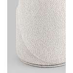 Пуф Loreen со спинкой вращающийся букле светло-серый варинант исполнения - 3 | Loft Concept в Твери