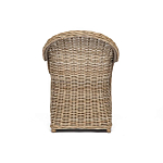 Кресло из ротанга с подушкой Nest бежево-серое варинант исполнения - 4 | Loft Concept в Твери