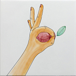 Плитка дизайнерская с рисунком Лимон варинант исполнения - 2 | Loft Concept в Твери