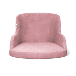 Стул с мягкой розовой обивкой из велюра и подъемно-поворотным механизмом на черных колесиках Harper Pink варинант исполнения - 2 | Loft Concept в Твери