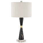 Настольная лампа с плиссированным цилиндрическим абажуром Tightened Waist варинант исполнения - 3 | Loft Concept в Твери