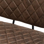 Стул с темно-коричневой обивкой из экокожи Benderson варинант исполнения - 8 | Loft Concept в Твери