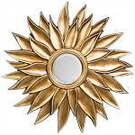 Зеркало-солнце с золотыми с лучами Rays of Peace варинант исполнения - 1 | Loft Concept в Твери