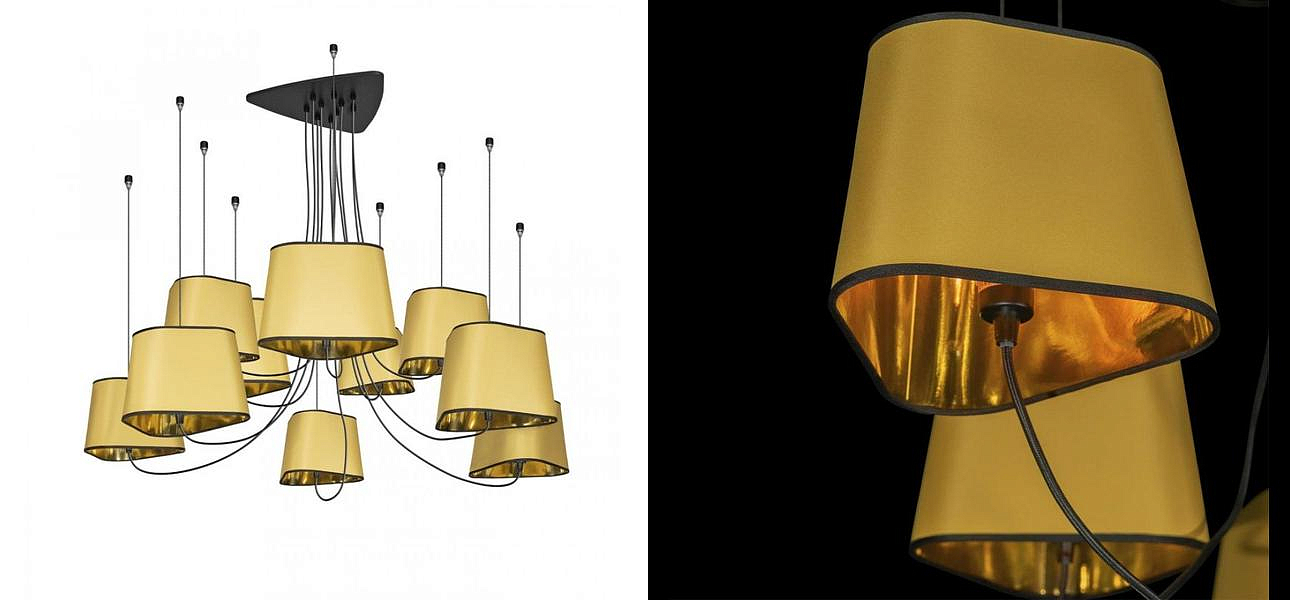 Люстра Designheure Lighting Gold 10 плафонов Люстра Designheure Lighting Gold 10 плафонов - Loft-Concept в Твери