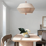 Люстра из дуба с веревчатым абажуром Rope Oak Chandelier варинант исполнения - 4 | Loft Concept в Твери