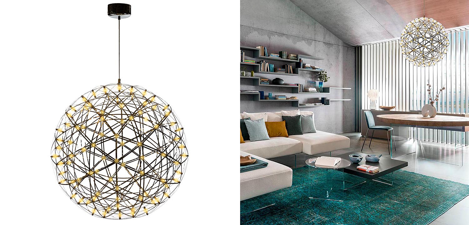 Люстра Moooi 3D Sphere Yellow lamp L Люстра Moooi 3D Sphere Yellow lamp L - Loft-Concept в Твери
