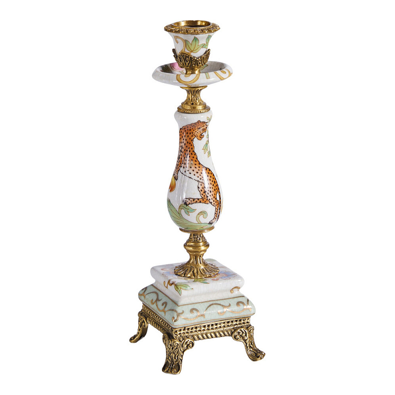 Подсвечник с растительным и животным дизайном Centennial Garden Мульти Бронза в Твери | Loft Concept 