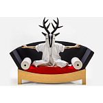 Дизайнерский диван с двумя подушками-валиками Poltronova Mitzi Sofa варинант исполнения - 9 | Loft Concept в Твери