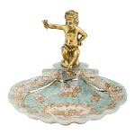 Блюдо с бронзовым ангелом Porcelain Angels of Paradise варинант исполнения - 1 | Loft Concept в Твери