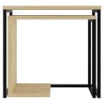 Комплект из 2-х приставных столов прямоугольной формы из дерева ZIGOSH OAK варинант исполнения - 1 | Loft Concept в Твери