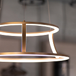 Люстра золотого цвета с 2-мя светодиодными кольцами Eurofase варинант исполнения - 9 | Loft Concept в Твери