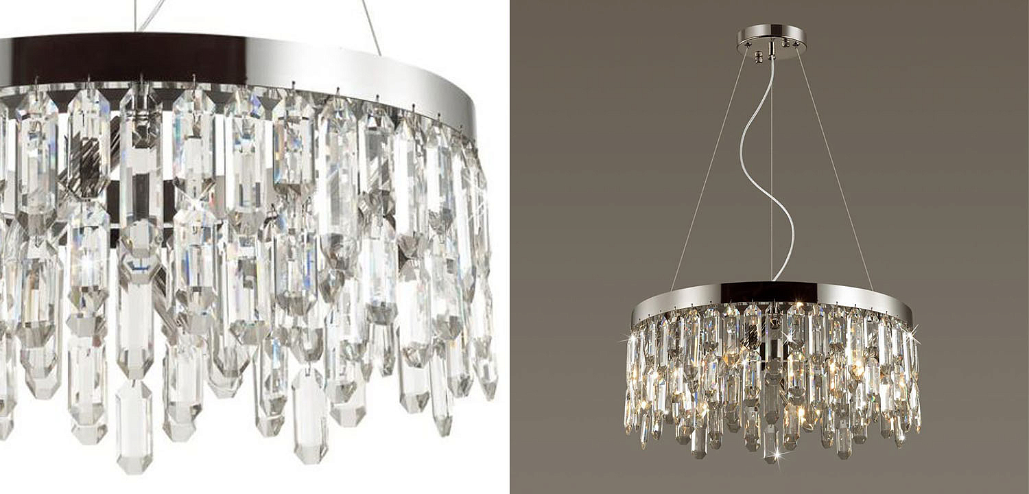 Люстра Crystal Polyhedrons Round Chrome Люстра Crystal Polyhedrons Round Chrome - Loft-Concept в Твери