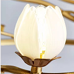 Люстра с ветвистым каркасом и плафонами в виде лотосов Chandelier Lotus варинант исполнения - 1 | Loft Concept в Твери