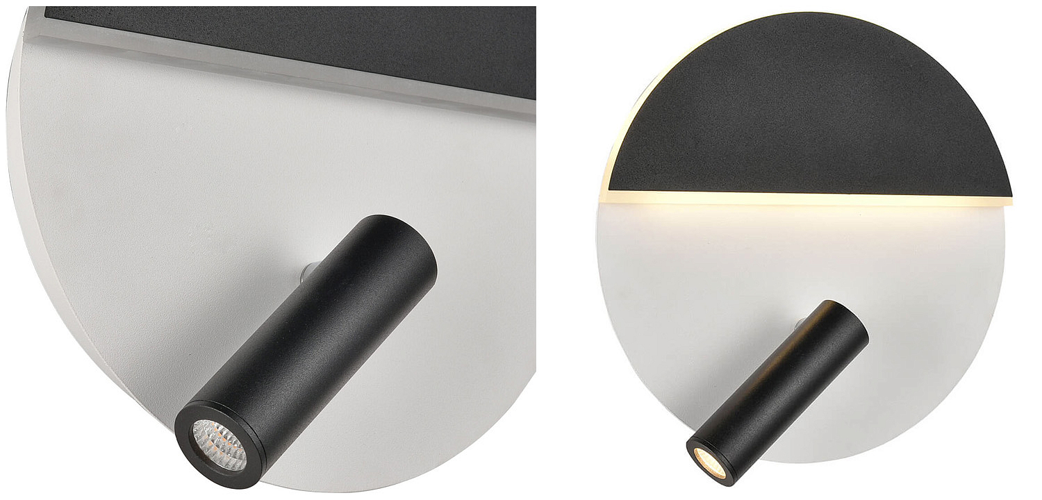 Бра Shon White Black Wall Lamp Бра Shon White Black Wall Lamp - Loft-Concept в Твери