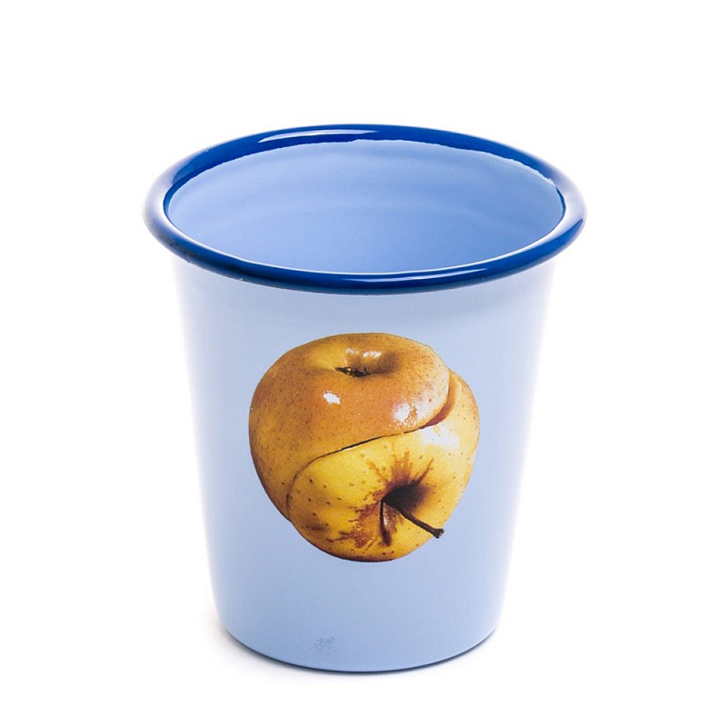 Стакан Seletti Enamel Apple Голубой Бежевый Стакан Seletti Enamel Apple Голубой Бежевый в Твери | Loft Concept