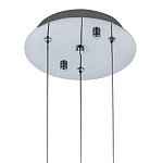 Подвесной светильник хром Trio Odile Acrylic Tube Hanging Lamp Chrome варинант исполнения - 3 | Loft Concept в Твери