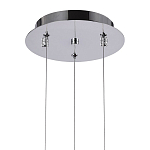 Подвесной светильник Metal Acrylic Tube Trio Chrome Hanging Lamp варинант исполнения - 3 | Loft Concept в Твери