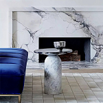 Дизайнерский журнальный стол с чёрной круглой столешницей Visanyp варинант исполнения - 1 | Loft Concept в Твери