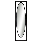 Зеркало овальное в металлической оправе в стиле лофт Urban Style Space варинант исполнения - 1 | Loft Concept в Твери