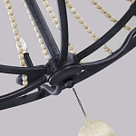 Люстра с 6-ю лампами и кремовыми деревянными бусинами Feiss варинант исполнения - 5 | Loft Concept в Твери